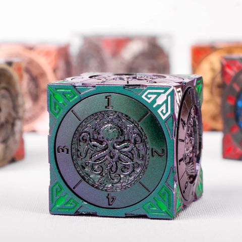 Six-Sided Gyro Dice，Dnd Metal Dice,Six Metal Dice ，Fantasy Gyro Dice，Dragon Polyhedral Dice - Image 8