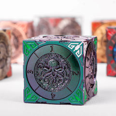 Six-Sided Gyro Dice，Dnd Metal Dice,Six Metal Dice ，Fantasy Gyro Dice，Dragon Polyhedral Dice - Thumbnail 8
