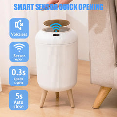 Automatic Smart Trash Can with Motion Sensor Lid – Compact, Stylish & Odor-Sealed for Bathroom, Bedroom, Kitchen & Office - Thumbnail 4