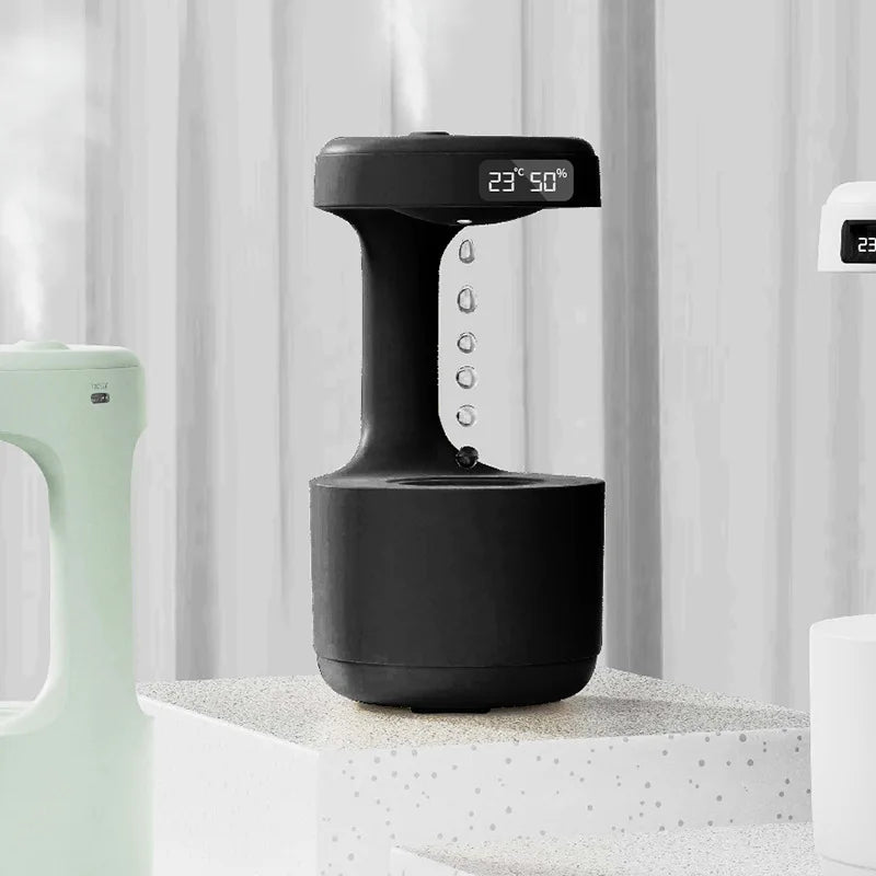 Anti-Gravity Backflow Water Drop Humidifier – Creative Desktop Air Replenishment for Home & Office - Zoomed Image 5