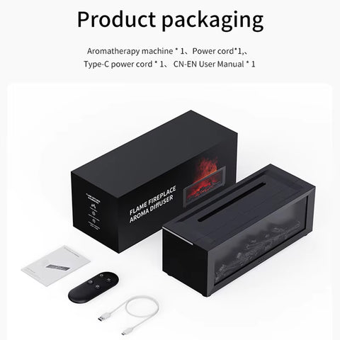 🔥 Colorful Flame Fireplace Aroma Diffuser – 150ml | Remote Control, LED Flames, Waterless Auto-Off - Image 7
