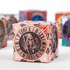 Six-Sided Gyro Dice，Dnd Metal Dice,Six Metal Dice ，Fantasy Gyro Dice，Dragon Polyhedral Dice - Thumbnail 12