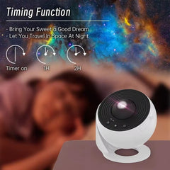 🌌 LED Galaxy Projector – Starry Sky 360° Rotating Night Light for Kids & Home - Thumbnail 4