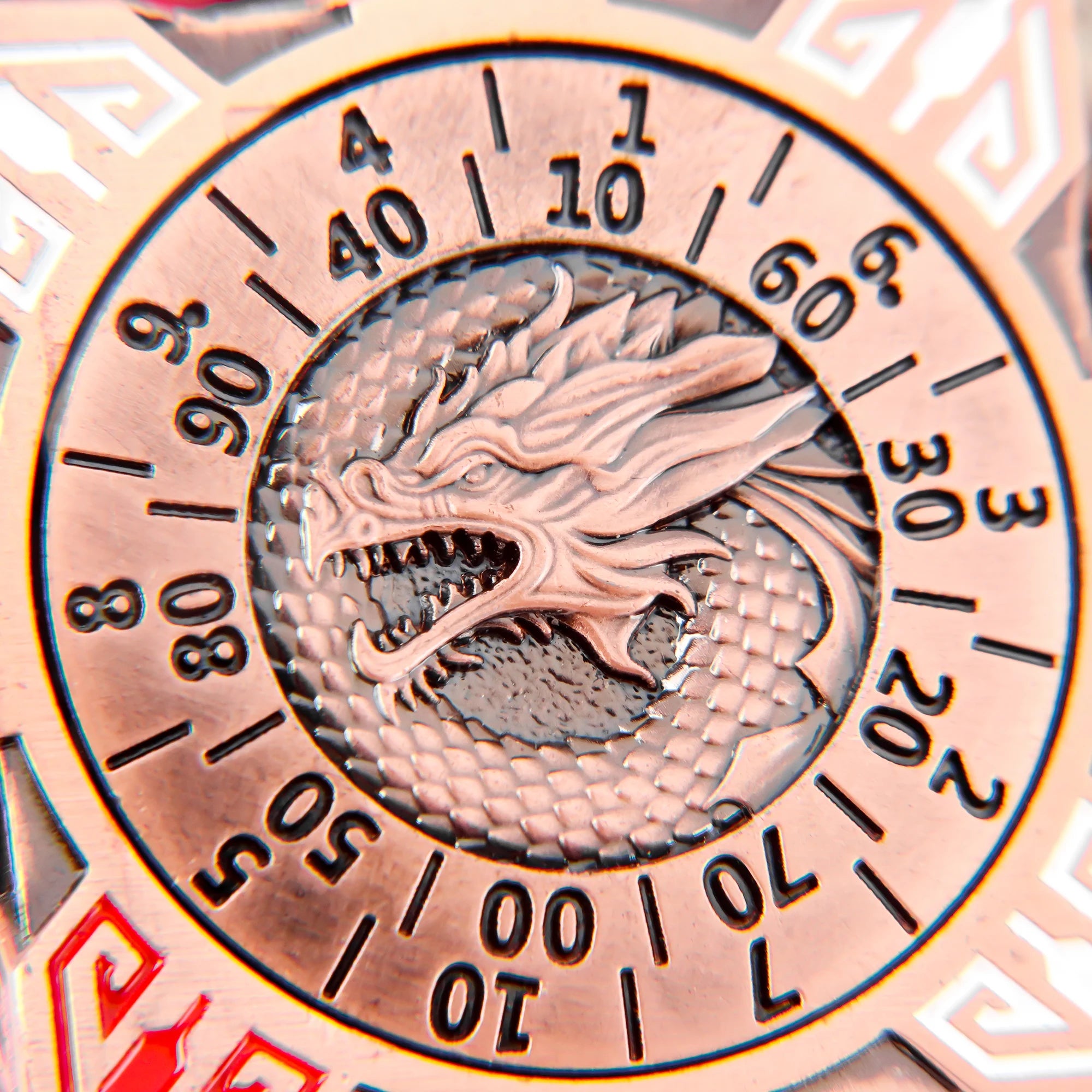 Six-Sided Gyro Dice，Dnd Metal Dice,Six Metal Dice ，Fantasy Gyro Dice，Dragon Polyhedral Dice - Zoomed Image 6