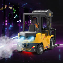 🚧 RC Forklift & Crane Truck – 11CH Remote Control Engineering Vehicle with Mist Spray, Lights & Sound (1:24 Scale) - Thumbnail 5