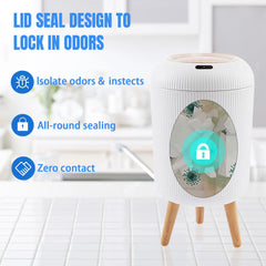 Automatic Smart Trash Can with Motion Sensor Lid – Compact, Stylish & Odor-Sealed for Bathroom, Bedroom, Kitchen & Office - Thumbnail 3
