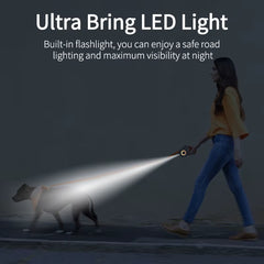 🐾 5M Retractable LED Dog Leash – Night-Safe, Tangle-Free Walking for Your Pup - Thumbnail 4