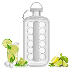 Ice Hockey Pot 2-In-1 Silicone Mold Foldable Ice Box Ice Block Ice Hockey Mold Whiskey Ice Block Mold Making Mold Kitchen Tools - Thumbnail 1