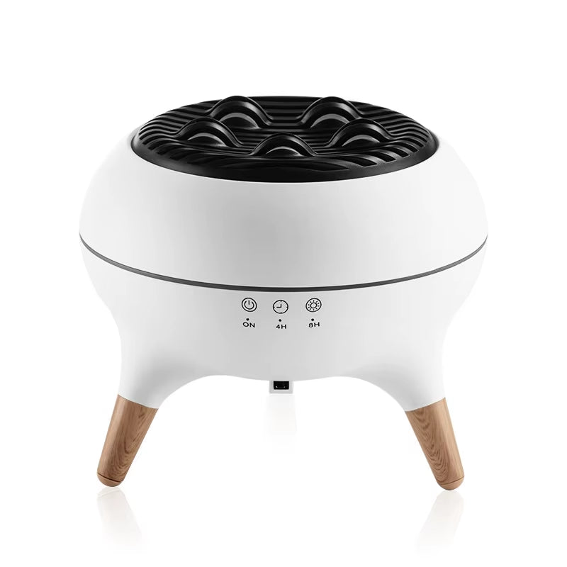 Flame Aromatherapy Essential Oil Diffuser – 250ml Cool Mist Humidifier with Flame Effect for Home, Bedroom & Office - Zoomed Image 1