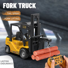 🚧 RC Forklift & Crane Truck – 11CH Remote Control Engineering Vehicle with Mist Spray, Lights & Sound (1:24 Scale) - Thumbnail 4