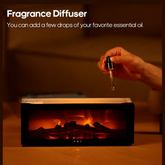 🔥 Colorful Flame Fireplace Aroma Diffuser – 150ml | Remote Control, LED Flames, Waterless Auto-Off - Thumbnail 6