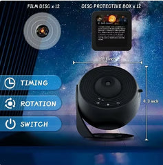 🌌 LED Galaxy Projector – Starry Sky 360° Rotating Night Light for Kids & Home - Thumbnail 9