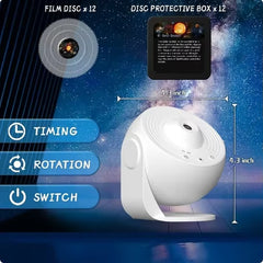 🌌 LED Galaxy Projector – Starry Sky 360° Rotating Night Light for Kids & Home - Thumbnail 8